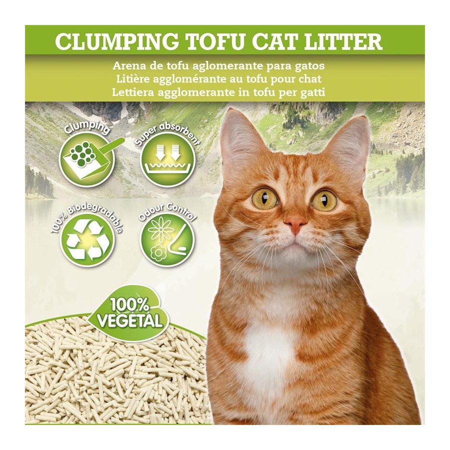 Arena para Gatos Aglomerante Arquivet Natural Cat Litter Clumping 5 L.