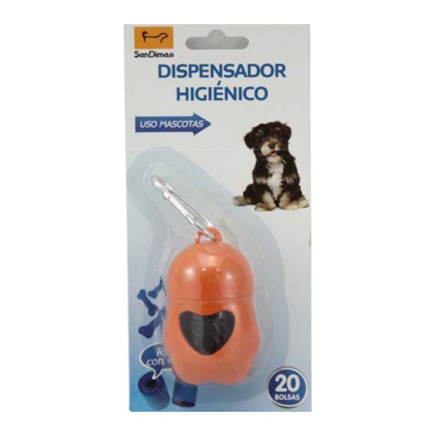 DISPENSADOR HIGIENICO 20 Bolsas. Paw - Imagen 1